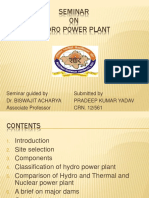 Seminar ON Hydro Power Plant