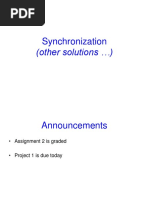 Synchronization: (Other Solutions )