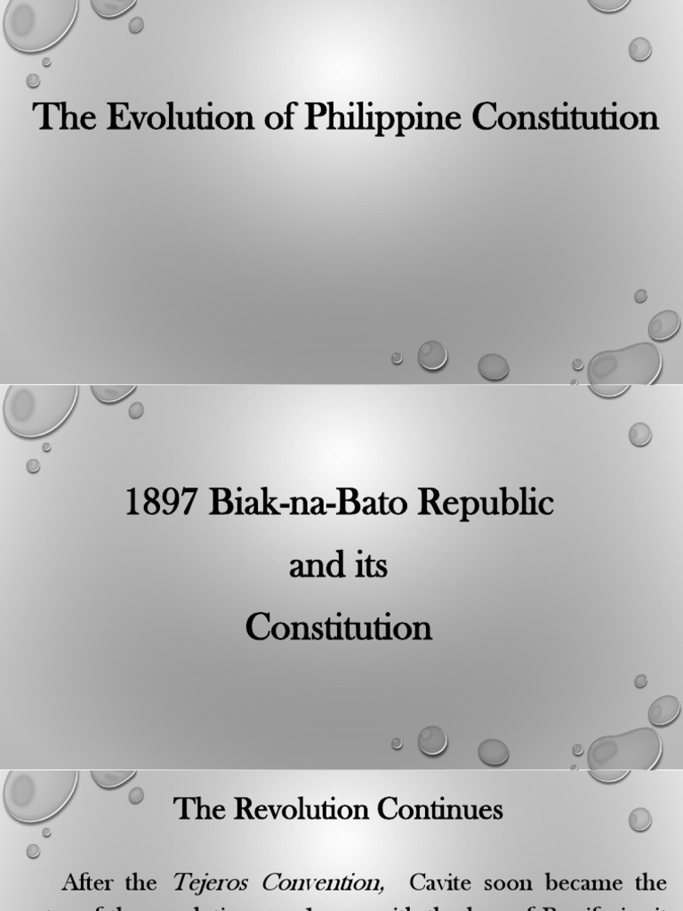 For Biak Na Bato Constitution PDF Philippines Government
