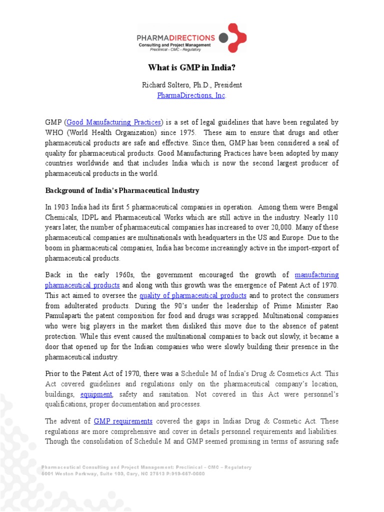 WHAT IS GMP IN PHARMA IN HINDI intelligence overview