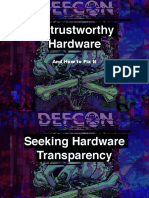 DEFCON 25 - Untrustworthy Hardware (And How To Fix It)