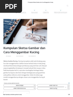 32++ Sketsa hewan kucing lucu info