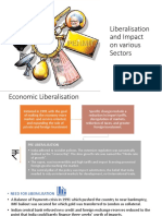 Liberalisation and Impact On Various Sectors