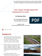 Regional Economic Impact of High-Speed Rail Development in People's Republic of China