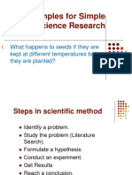 Example for a  Simple Science Research.ppt