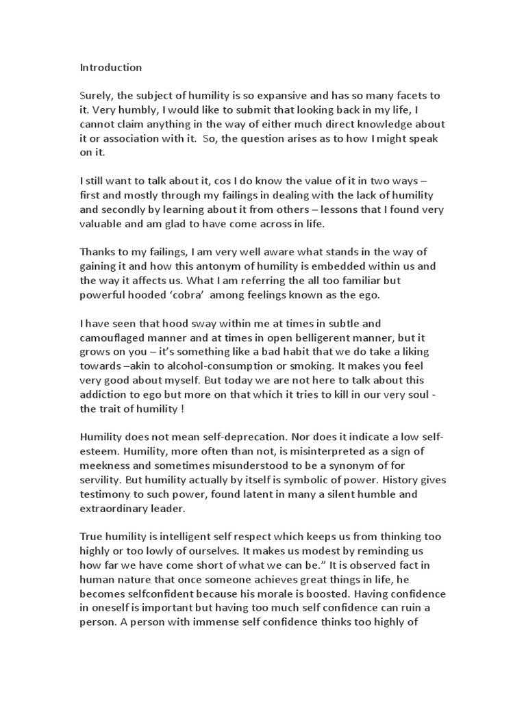 About Humility | PDF | Humility | Mahatma Gandhi