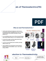 Fundamentals of Thermoelectrics (TE)