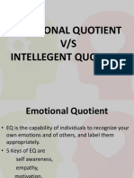 Emotional Quotient V/S Intellegent Quotient