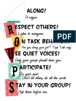 Small Group Norms Rules For Working in A Small Group