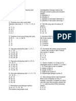 Soal Matematika Kelas 8 Bab 1 Barisan Dan Deret