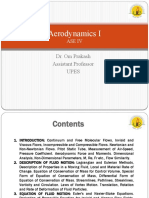 Aerodynamics I: Dr. Om Prakash Assistant Professor Upes