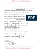CBSE Class 12 Mathematics Matrices & Determinants