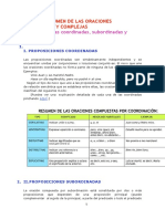 oraciones compuestas bachillerato