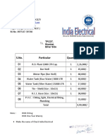 S.No. Particular Quant. Rate: To, TPCDT, Mumbai, Bihar Side