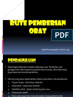 Farmakologi (Rute Pemberian Obat)