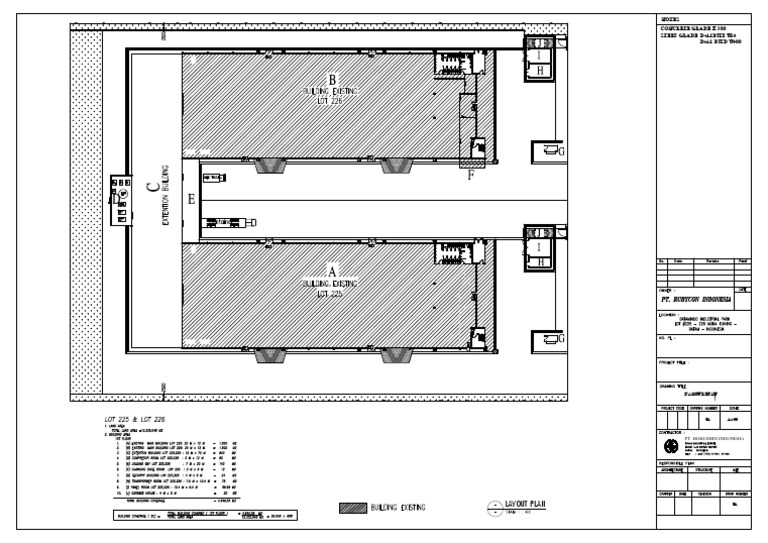 PT. Hokushin Indonesia Layout Plan | PDF
