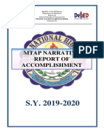 Mtap Narrative Report of Accomplishment: Pinoma National High School