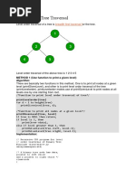 Level Order Tree Traversal: Breadth First Traversal F