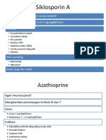 Siklosporin A: Menghambat Kalsineurin Secara Selektif Dosis: 150-200 Mg/Hari (2,5-5 Mg/Kgbb/Hari) Indikasi