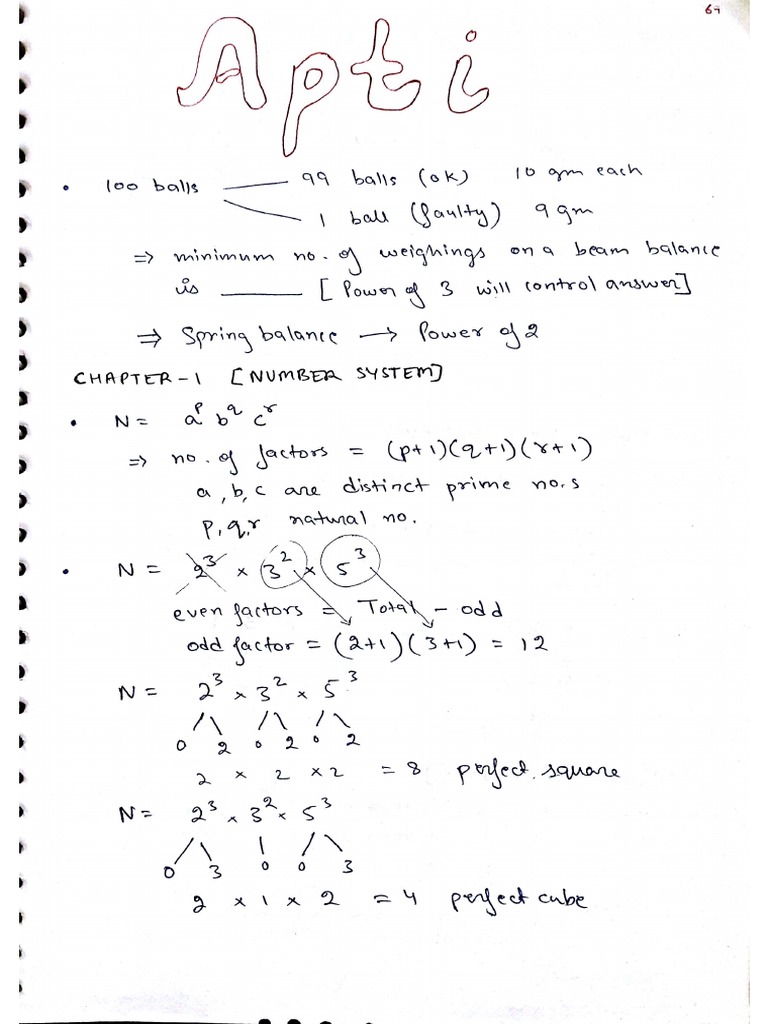 Aptitude Short Notes | PDF