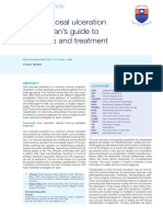 Oral Mucosal Ulceration - A Clinician's Guide To Diagnosis and Treatment