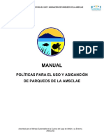 Manual Políticas para El Uso y Asignación de Parqueos de La Amsclae