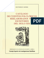 Catalogo de Cuentos Folcloricos Reelaborados Por Escritores Del Siglo Xix PDF
