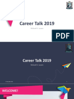 Career Talk 2019: Richard K. Lazaro