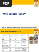 Why Mutual Fund?: AMFI IAP (Association of Mutual Funds India Investor Awareness Program)