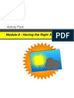 Module 8 - Having The Right Attitude: Activity Pack
