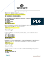 Examen Residencia Medica Bolivia 2019