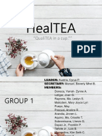 HealTEA - ISO Output