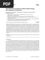 Energies: The Potential and Status of Renewable Energy Development in Malaysia