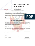 129845625 Declaracion Jurada de Domicilio