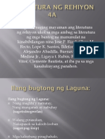 Panitikan NG Rehiyon 4