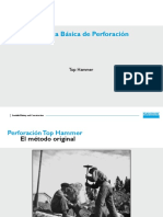 Técnica básica de perforación Top Hammer en