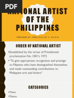 National Artist of The Philippines