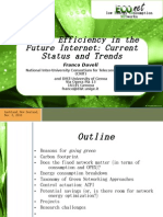Energy Efficiency in The: Future Internet Current Status and Trends