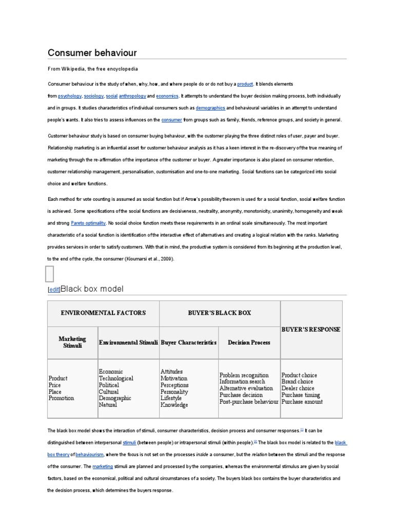 Understanding Consumer Behaviour Factors | PDF | Consumer Behaviour ...