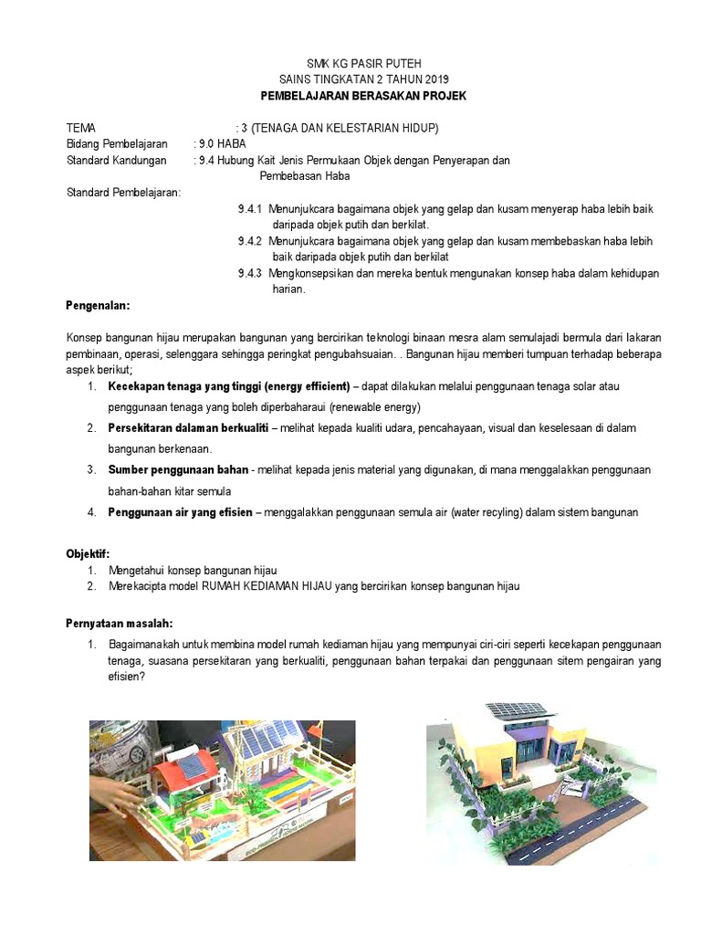 model rumah hijau