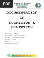 Documentation IN Nutrition & Dietetics: Urdaneta City University