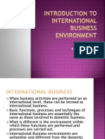 IB Environments & Factors Affecting Business