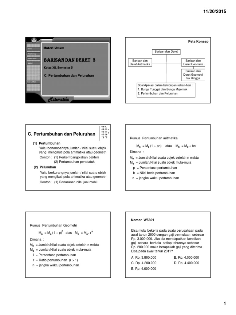 24++ Contoh Soal Deret Geometri Tentang Bakteri - Kumpulan ...