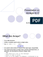 Array Presentation in C