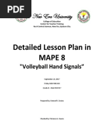 Detailed Lesson Plan in Volleyball | PDF | Volleyball | Ball Games
