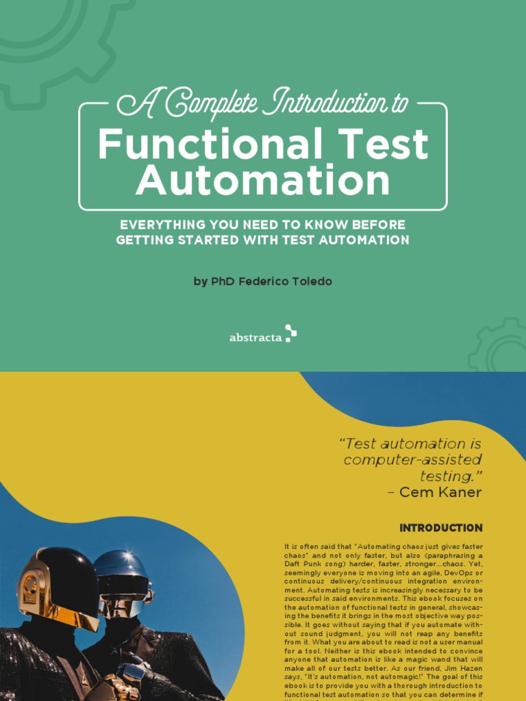 A Complete I Troduction To: Functional Test Automation | PDF | Software ...