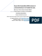 Objetivos de Desarrollo Sostenible (ODS) Número 6