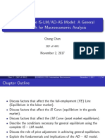 Chapter 9: The IS-LM/AD-AS Model: A General Framework For Macroeconomic Analysis