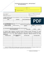 ANNEX A Application Form For Promotion Appointment