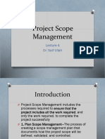 Project Scope Management Lecture